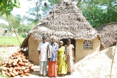 Building a village in India
