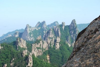 the mountains in Sokcho South Korea