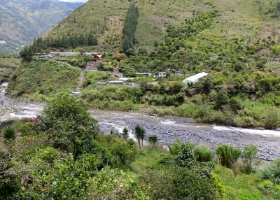 beautiful scenery in Banos, Ecuador