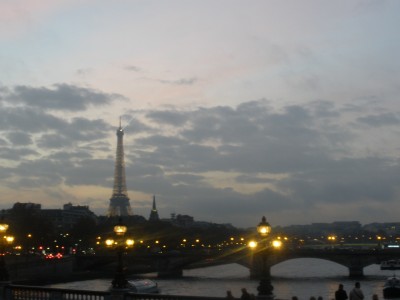 Sunset at the Eiffel Tower