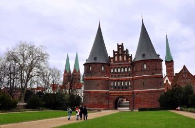 The fortified Holsten Gate stands at the entrance to the old city. Photo by Katherine Rodeghier