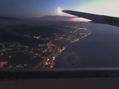 flying into Barcelona from NYC