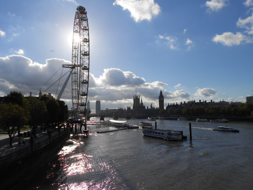 Thames River and London Eye