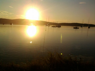 Sun on the Water in Maleina