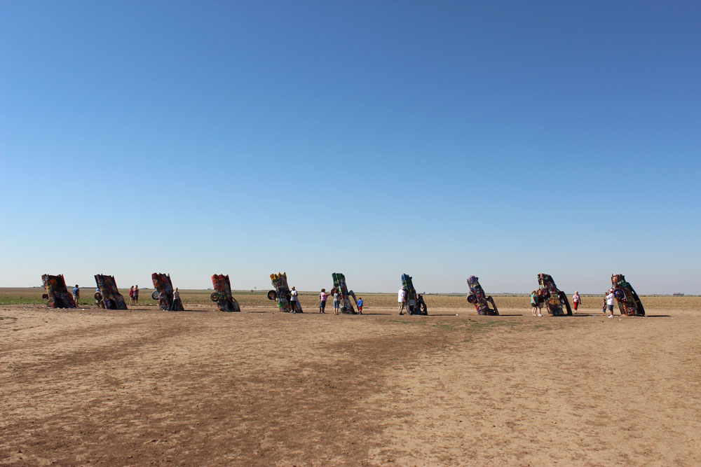 Syncopated Family Travel – The Arizona Painted Desert and Leaving Your Mark cadillac ranch texas