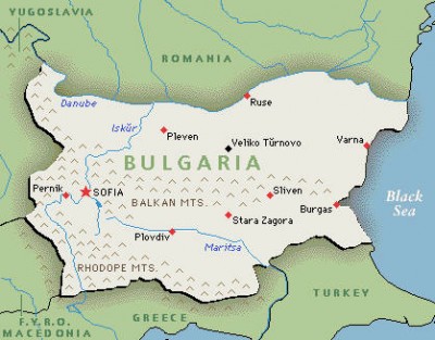 map of bulgaria Bulgarian map