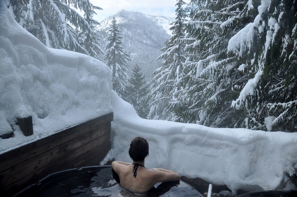 Scenic hot springs