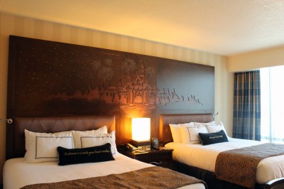 Hotel room at Disneyland Hotel